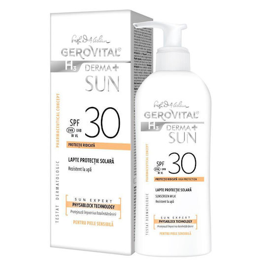Gerovital Gerovital H3 Derma+ Sun Expert Waterproof Body Sunscreen Milk SPF30 150ml