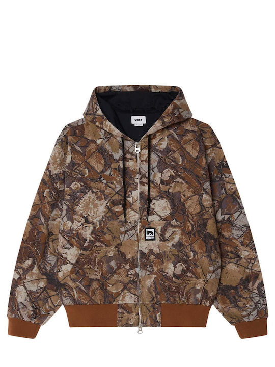 Obey Μπουφάν Bomber Fence Camo Multi