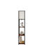Opviq Tier Floor Lamp H150xW17cm. with Socket for Bulb E27 Brown