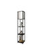 Opviq Tier Floor Lamp H150xW17cm. with Socket for Bulb E27 Black