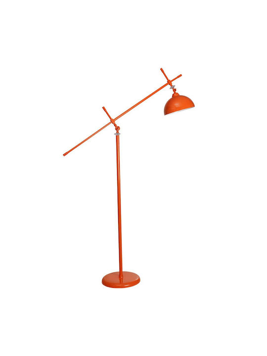 Opviq Floor Lamp H170xW113cm. with Socket for Bulb E27 Orange