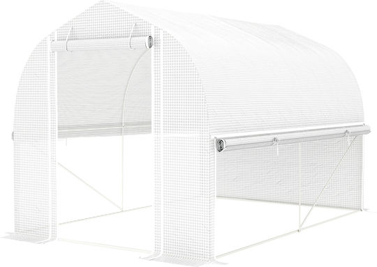Outsunny 84H-217V00WT Gewächshaus Typ Haus 3x2x2m