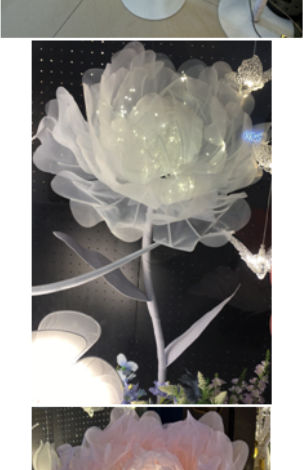 Dekorative Tischlampe LED Blume