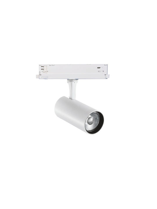 Ideal Lux Μονό LED Φυσικό Λευκό Σποτ σε Λευκό Χρώμα