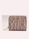 Small Leather Women's Wallet Cards Beige
