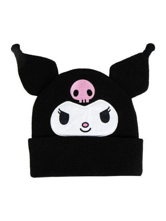 Hello Kitty Kuromi Beanie Unisex Knitted Beanie in Black Colour