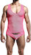 MOB Erotic Wear Sexy Ανδρικό Body Ροζ