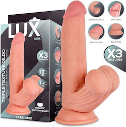 Lux Triple Ρεαλιστικό Dildo με Όρχεις