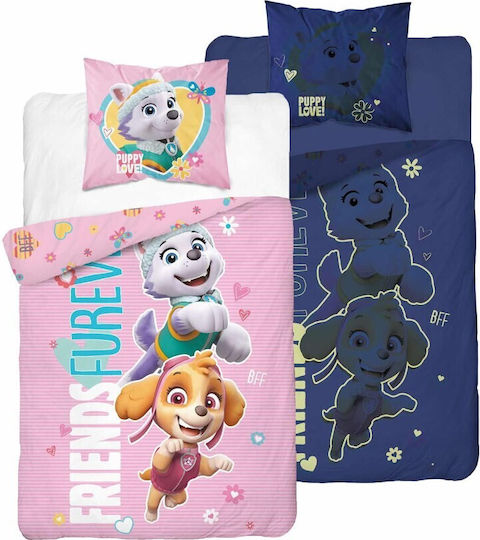 Detexpol Set Kinderbettbezug Einzel Rosa