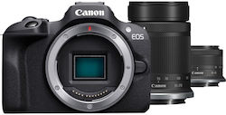 Canon EOS R100 Kit (RF-S 18-45mm f/4.5-6.3 IS STM + RF-S 55-210mm f/5-7.1 IS STM) Μαύρη Canon EOS R100 Kit (RF-S 18-45mm f/4.5-6.3 IS STM + RF-S 55-210mm f/5-7.1 IS STM) Μαύρη