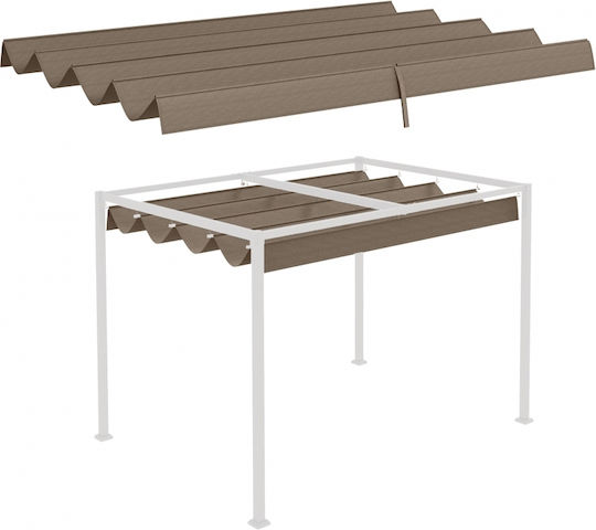 Outsunny Pavillonabdeckung Braun 2.85x2m