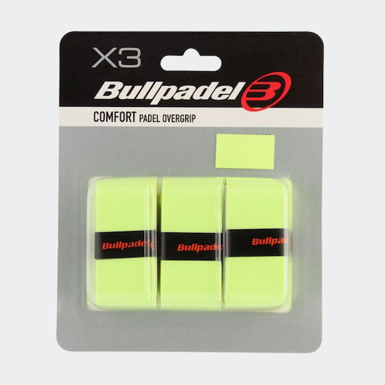 Bullpadel Gb-1200 Padel Overgrips X 3 Yellow