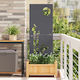 Vidaxl Decorative Garden Panel Anthracite 50 x ...