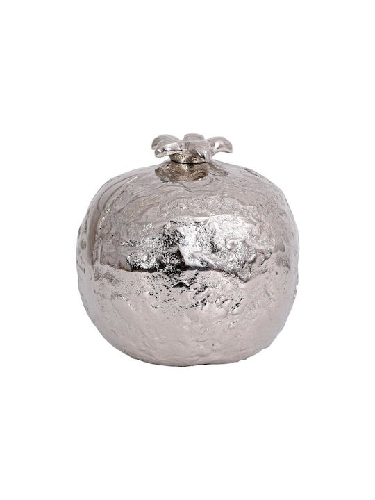 Fylliana Fl19918 Handmade Tabletop Lucky Charm Pomegranate Silver Ceramic 11x11cm 1pcs