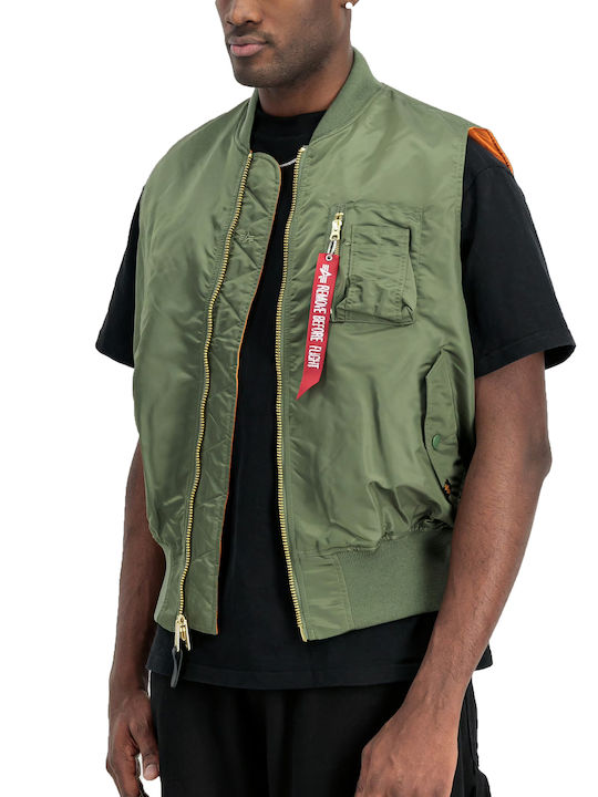 Alpha Industries Ma-1 Sleeveless Jacket Bomber ...