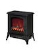 HomCom Floor Electric Fireplace 2000W 36.5x24cm Black