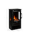 HomCom Под Електрическа печка 2000W 44.5x32см Черен