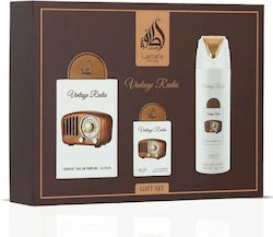 Lattafa Pride Vintage Radio Set cu Eau de Parfum Lattafa Pride Vintage Radio Set cu Eau de Parfum