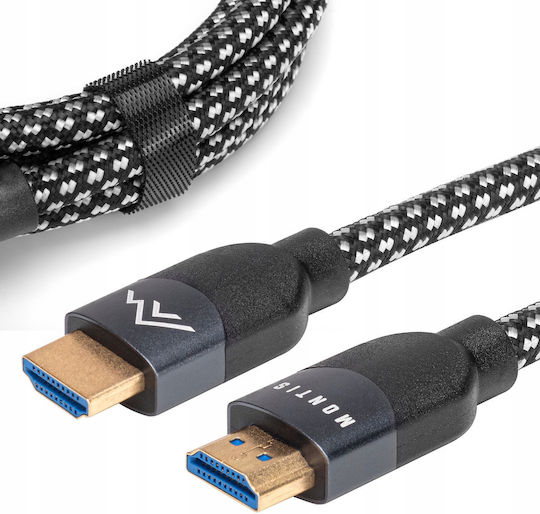 Montis Кабел HDMI мъжки - HDMI мъжки 1м Черен