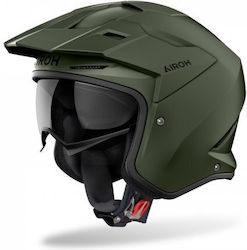 Airoh Kombakt Jet with Sun Visor ECE 22.06 Military Green Matt