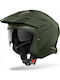 Airoh Kombakt Military Green Matt Κράνος Μηχανής Jet ECE 22.06 1150gr με Sunvisor