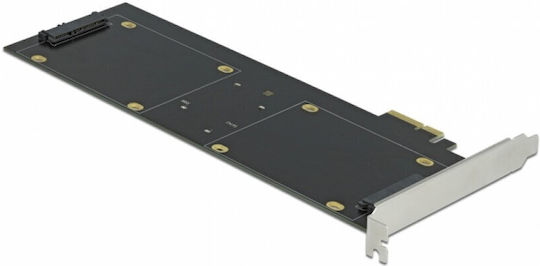 Delock PCI Express X2 Card 4 x HDD SSD SATA 22 Pin Data + Power RAID Delock 90433