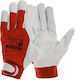 Procera Gloves for Work Red Leather/Cotton 1pcs