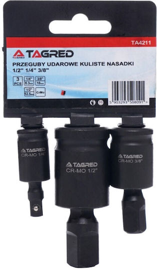 Tagred Căpăcel Pneumatic - Pneumatic cu Patrat de Prindere 1/2", 1/4", 3/8" Diametru 1/2" / 1/4" / 3/8" / 22 / 54 / 16 / 45 / 28 / 70 1buc
