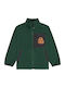 Kinderstrickjacke Fleece mit Kapuze Green