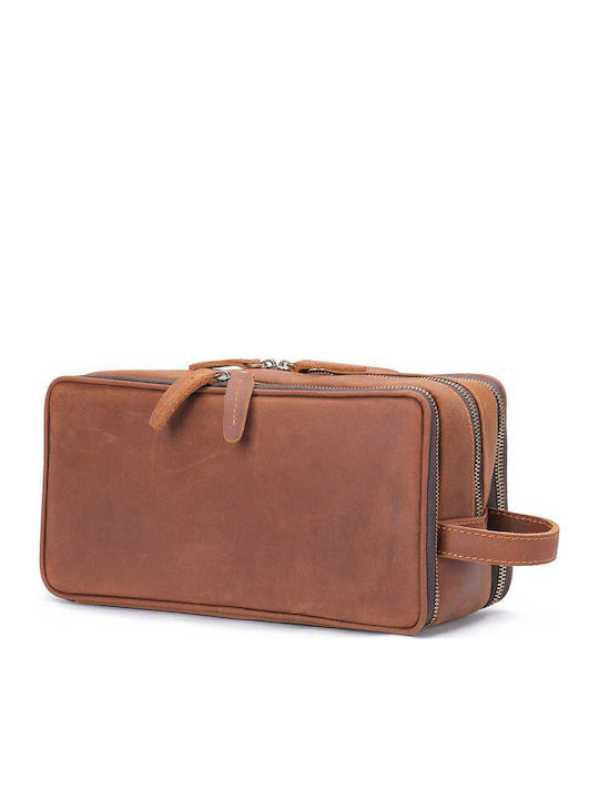 Leder-Kulturbeutel – Handtasche Cardinal 3007 Braun