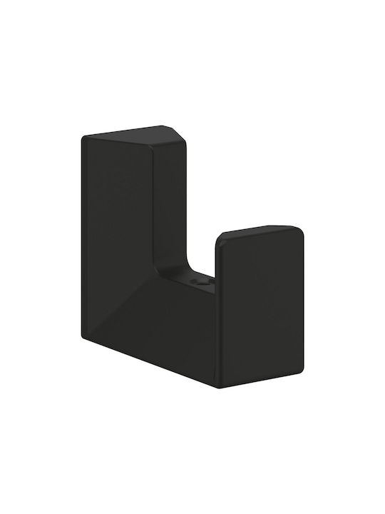 Grohe Selection Cube Single Wall-Mounted Bathroom Hook ​4.6x4cm Black