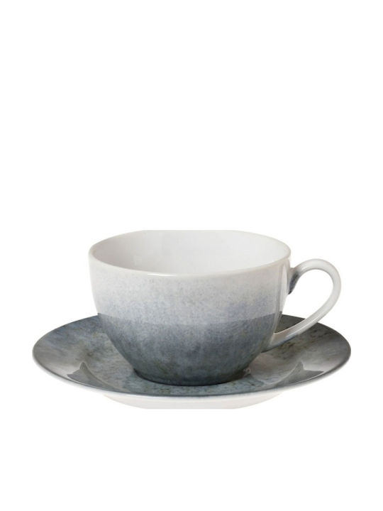 Cryspo Trio Cup Tea Porcelain Blue 230ml
