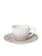 Cryspo Trio Cup Coffee Porcelain White 110ml