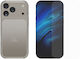 Redshield Back Cover Σιλικόνης Σετ με Τζαμάκι Διάφανο (iPhone 17 Pro)