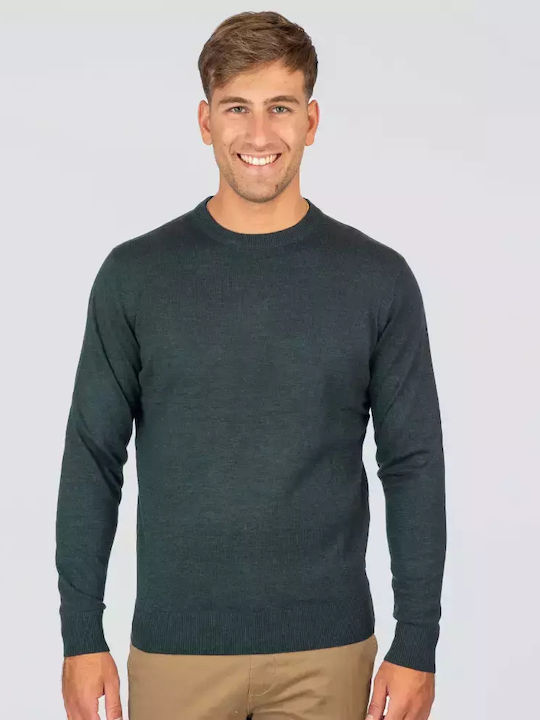 Double Double Langarm Pullover Grün