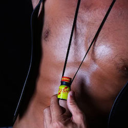 Black Silicone Elastic Lanyard Bottle Holder