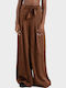 Pants Γυναικείο Υφασμάτινο Παντελόνι Black, Brown