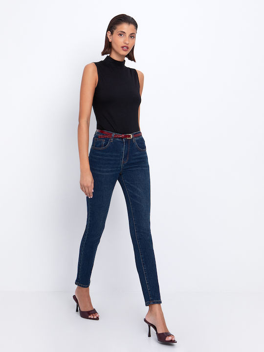 Women's Jean Trousers Mid Rise in Skinny Fit