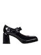 Leder Pumps Schwarz