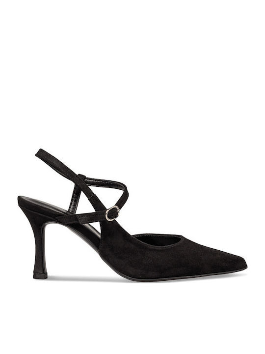 Envie Shoes Токчета с Висок ток Черен