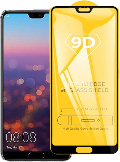 9D Пълно лепило Закалено стъкло за цялото лице (Huawei P20 Pro)
