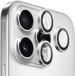 Blueo Lens Glass Kameraschutz Gehärtetes Glas Silver für das iPhone 17 Pro, iPhone 17 Pro Max Blueo Lens Glass Kameraschutz Gehärtetes Glas Silver für das iPhone 17 Pro, iPhone 17 Pro Max