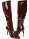 Cizme dama Burgundy