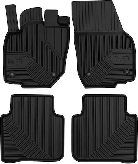 Frogum Set of Front and Rear Mats 4pcs Tray Type for Skoda Kodiaq Black