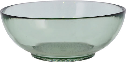 Bitz Servierschüssel Rund Glas Grün mit Durchmesser 20cm