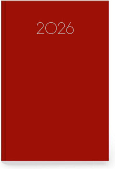 Daily Diary 2026 Innostat 10x14cm Simple Burgundy 355826