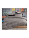 Nef-Nef Homeware Duvet Cover Set Cotton Single with Pillowcase 170x240 Casual Stripe Petrol
