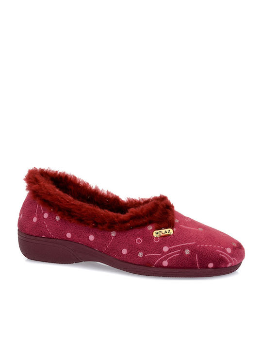 Closed Women's Slippers Burgundy