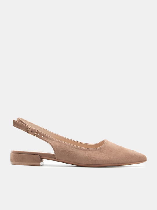 Luigi Γυναικείες Μπαλαρίνες Slingback σε Μπεζ Χ...