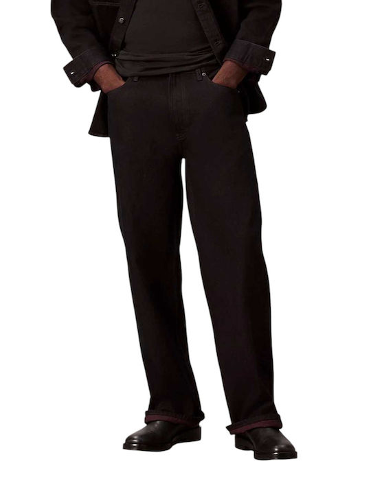 Men's Jeans Pants with Loose Baggy Fit Merlot Brown